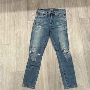 Citizens of Humanity Rocket Crop High Rise Skinny Size 24